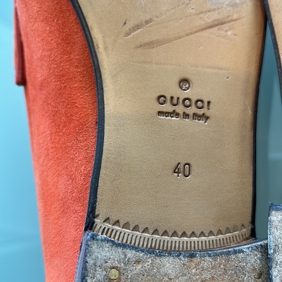 Woman’s Gucci shoes size 10 orange - Picture 7 of 11